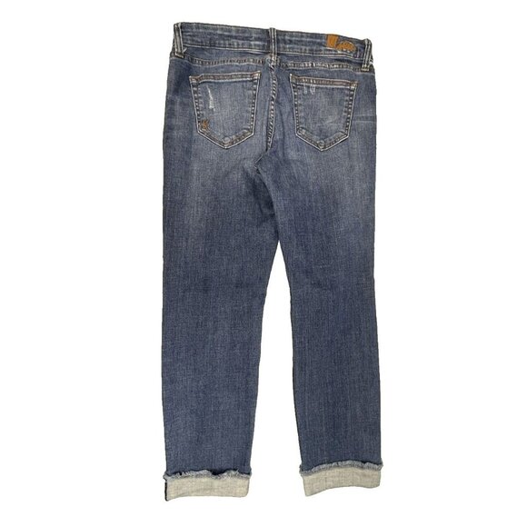 Kut From The Kloth  Asher Ankle Straight Leg Women’s Blue Jean's Mid-Rise Size 8 - Picture 2 of 16